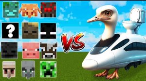 Треноструццо Турбо 4000 против обычных мобов Бои мобов - мемов в Майнкрафт с модами