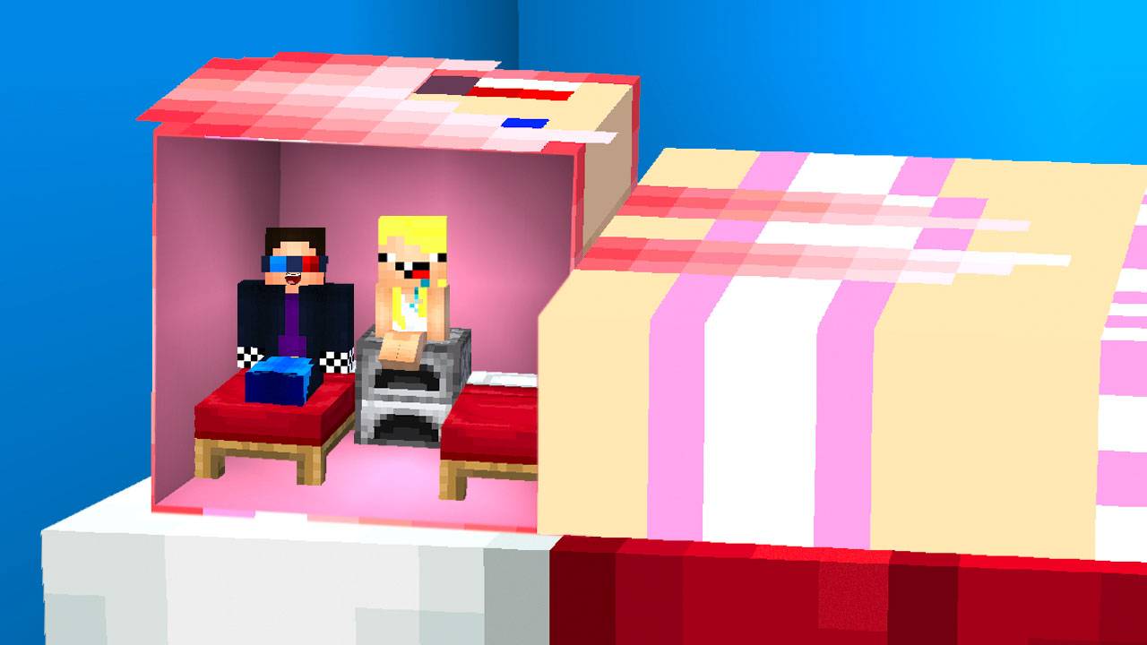 🧠МЫ ПОСТРОИЛИ ДОМ В ГОЛОВЕ ДЕВУШКИ В МАЙНКРАФТ! ШЕДИ ЛЕСКА И НУБИК MINECRAFT смотреть онлайн