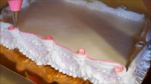 Украшение торта белково заварным кремом Торт на крестины