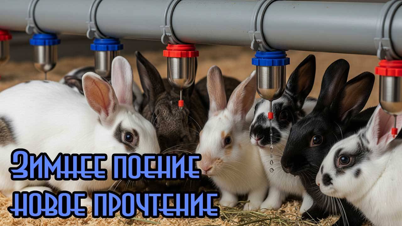 Супер автопоилка для зимнего поения кроликов