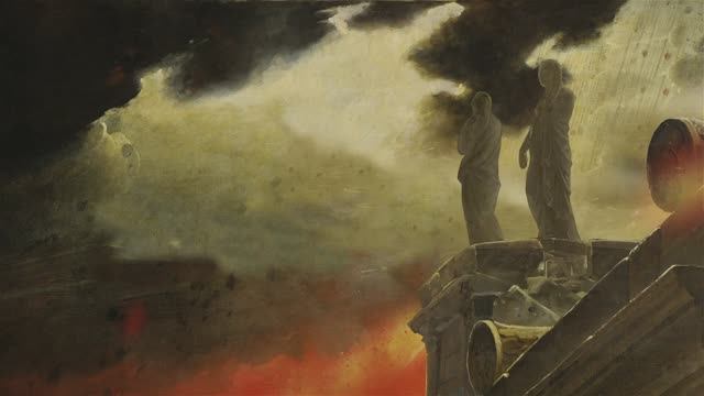 1080 Помпеи 2019. Анимация картины для конторы "Мультоград"