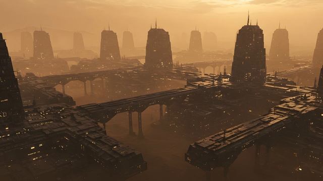 THALYRA CITY ｜ Dark Dystopian Ambient ｜ Alien World Soundscape ｜ Dystopian Ambience, Background