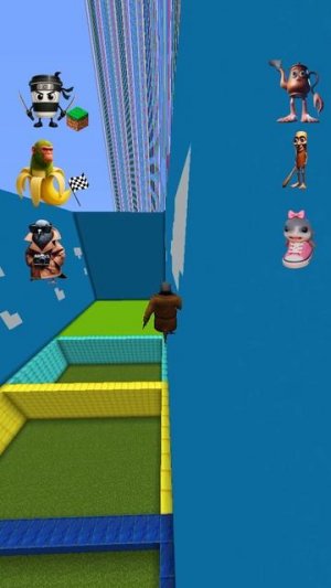 New Los Tralaleritos kids VS New Italian Brainrot long jumps #minecraft #brainrot #shorts