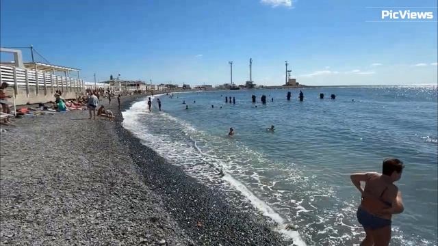 Анапа Большой Утриш сегодня 18 сентября 2025. Обстановка на пляже море и погода сейчас. смотреть онлайн