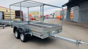 ОБЗОР на усиленный двухосный прицеп 3,5 на 1,5 на газелевских рессорах Трейлер-Чеб