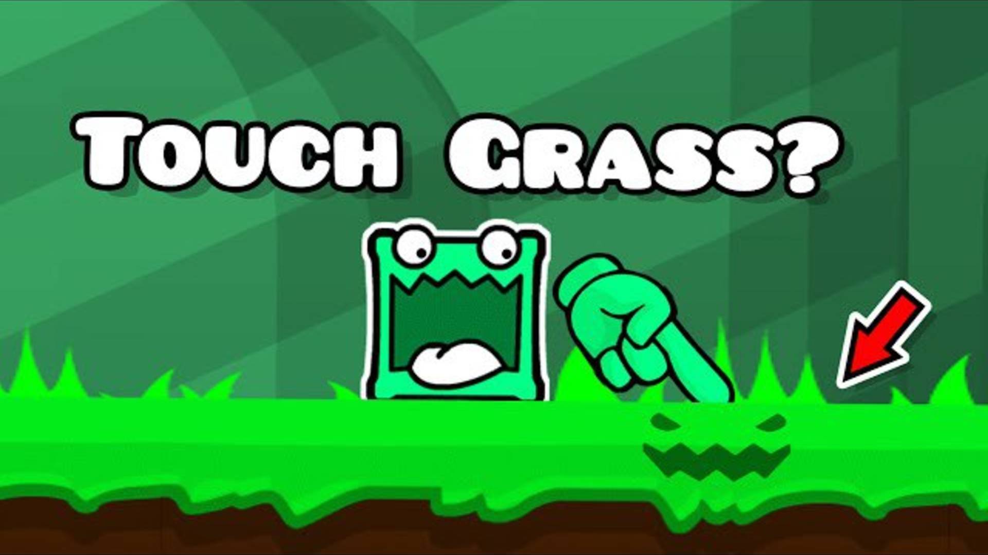 Touch Grass?, Geometry Dash 2.2 Трогать траву?, Geometry Dash 2.2 смотреть онлайн