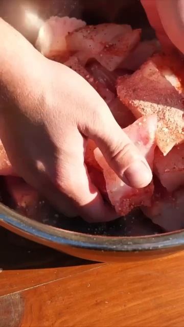 Шашлык из судака в беконе🍢