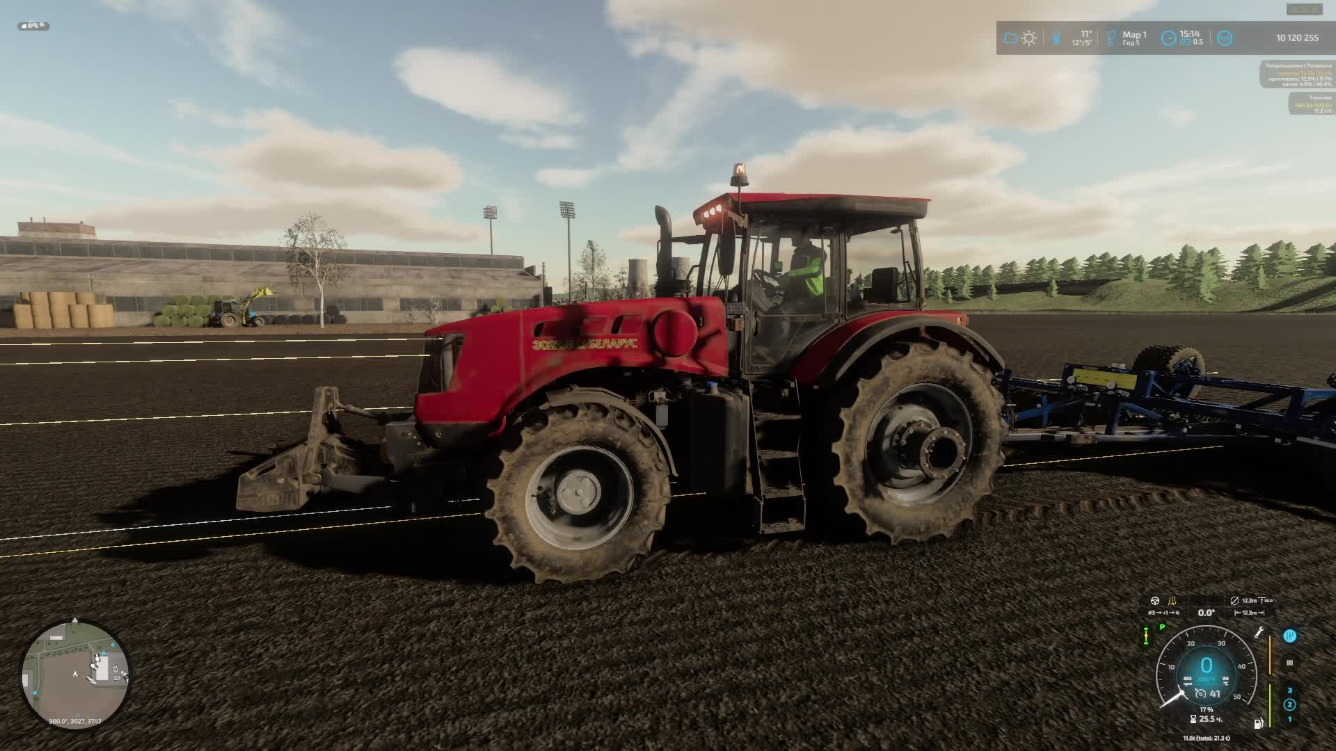 Ферма ягодное ФС 22 Стрим №6 посевная прикатка смотреть онлайн