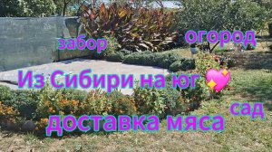 Переезд из Сибири на юг 💖/Купили дом на юге ☀️ Забор /Купили  мясо/ Огород/Сад/