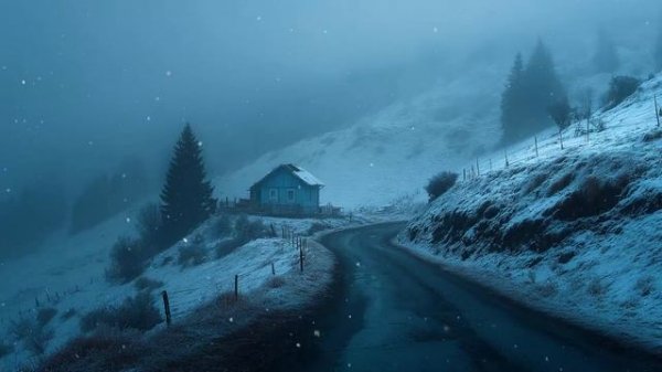 The whisper of snowflakes..