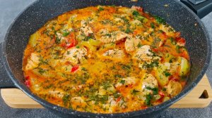 Кабачки с куриным филе в сметанно-сырном соусе. Проверенный рецепт