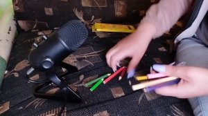 ASMR перебираем/сортируем карты/карандаши/фломастеры ✏️ #таппинг #таро