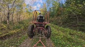 Запчасти для ЗИЛа ломаються прямо в руках! Трактор Т-25 по осенниму лесу, приехал в медвежий угол!