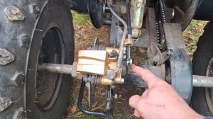 Регулировка заднего тормоза (стояночного) на квадроцикле jam 100