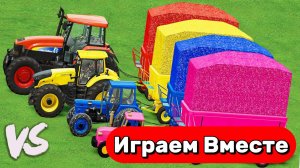МУЛЬТИКИ ПРО МАШИНКИ И РАЗНОЦВЕТНЫЕ ТРАКТОРЫ ДЛЯ ДЕТЕЙ 🚜 ВИДЕО ДЛЯ ДЕТЕЙ