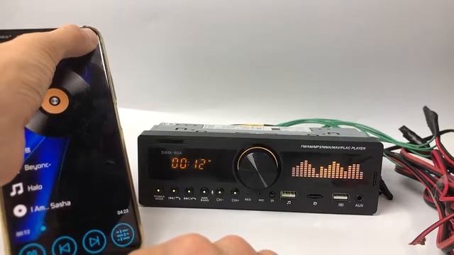 1 Din Bluetooth автомобильное радио USB MP3 плеер AM FM SD смотреть онлайн