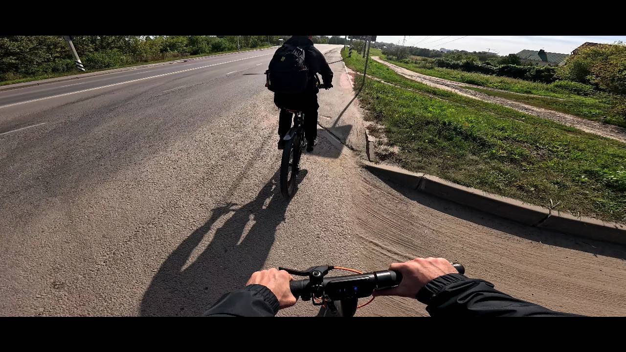 Ninebot "Kick Scooter" E2 Plus ii. Дневной заезд. Тест стабилизации GoPro 12. Режим "HyperView" смотреть онлайн