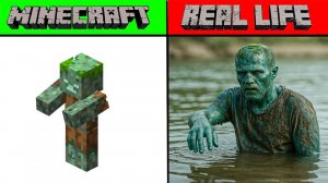 МОБЫ И ПРЕДМЕТЫ ИЗ MINECRAFT В РЕАЛЬНОЙ ЖИЗНИ