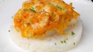 Вкусный УЖИН из Минтая - пальчики оближешь...🍚🐟😋    Рецепт в описании ✍️