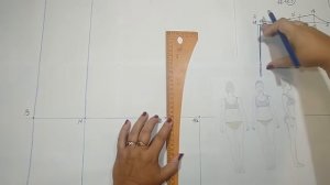 Моделирование. Построение основы платья на 50-60 размер.