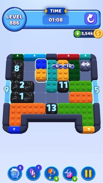 Color Block Jam 886 Уровень смотреть онлайн