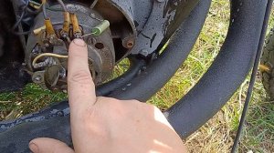 подключение конденсатора иж планета 3 к генератору. плюс минус?