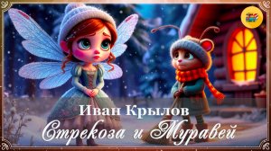 🐜 Иван Крылов. Стрекоза и Муравей | Стихи наизусть | Мультфильмы для детей
