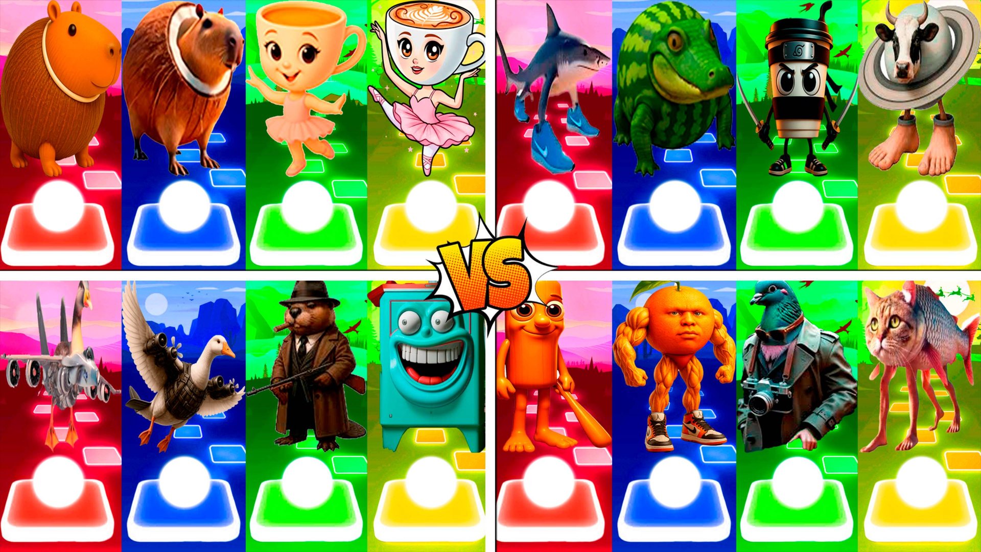 МЕГАМИКС БАЛЕРИНА КАПУЧИНО 🆚 ТРАЛАЛЕРО ТРАЛАЛА 🆚 ДРУГИЕ БРЕЙНРОТ МЕМЫ | Tiles Hop №197-200 смотреть онлайн