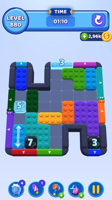 Color Block Jam 880 Уровень смотреть онлайн