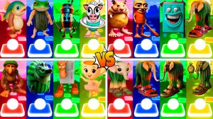 МЕГАМИКС ЛАВАКА САТУРНА САТУРНИТА 🆚 ПИПИ ПОТАТО 🆚 ДРУГИЕ БРЕЙНРОТ МЕМЫ | Tiles Hop №205-208