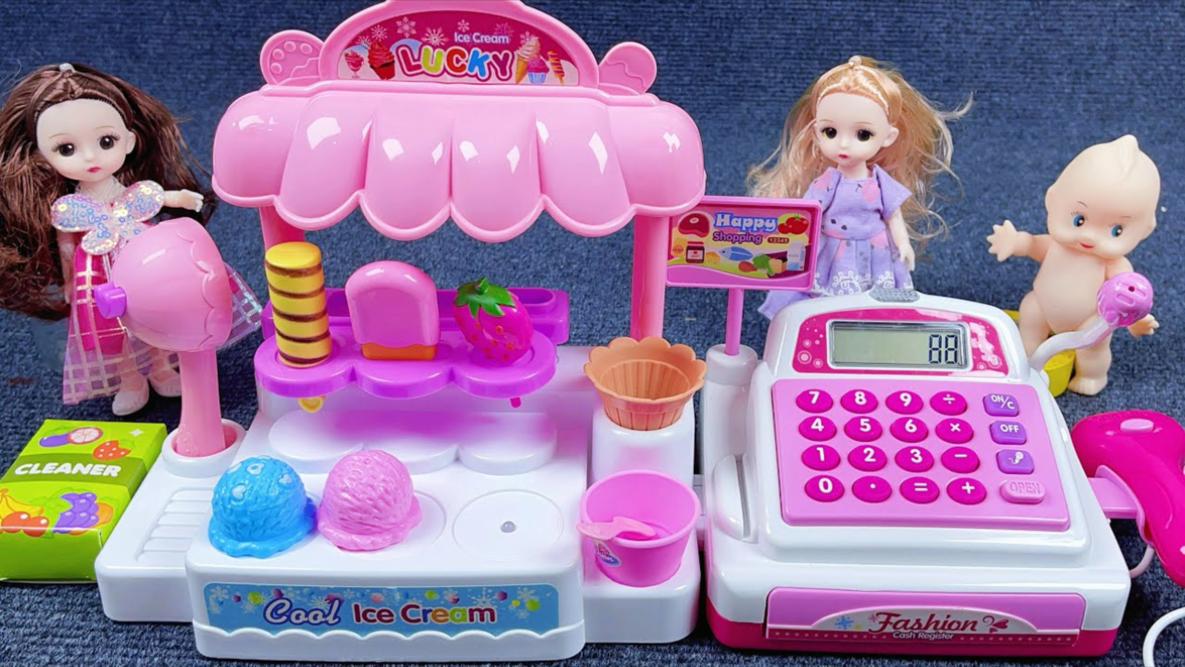 Играем в кассу с куклами для детей обучающий мультик смотреть онлайн