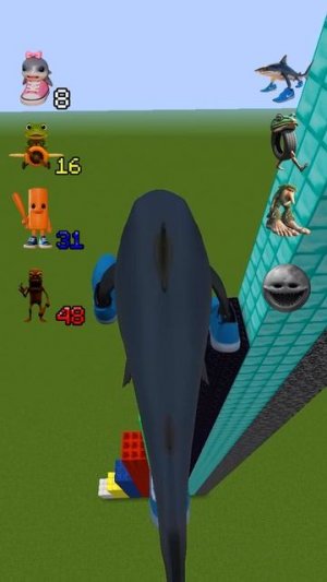 Which NEW Italian Brainrot Animals Jump the Best in Minecraft✅ #minecraft #brainrot #shorts