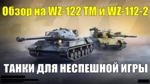 Обзор на WZ-122 TM и WZ-112-2 - Танки для неспешной игры в сумасшедшем рандоме #tanksblitz