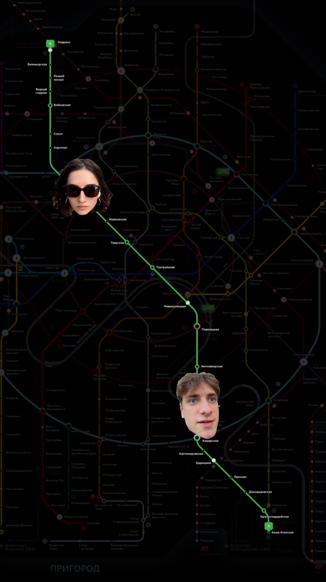 Пройдут ли они всю зеленую ветку метро? ЭКСПЕРИМЕНТ #shorts смотреть онлайн