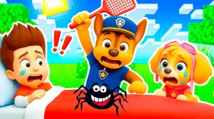 ГОНЩИКА УКУСИЛ ПАУК и СТАЛ ЧЕЛОВЕКОМ ПАУКОМ и ВЕНОМОМ В МАЙНКРАФТ МУЛЬТИК ЩЕНЯЧИЙ ПАТРУЛЬ