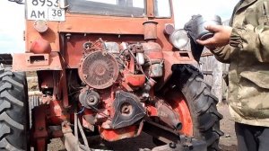 Трактор🚜 Т-16 замена масла в двигателе
