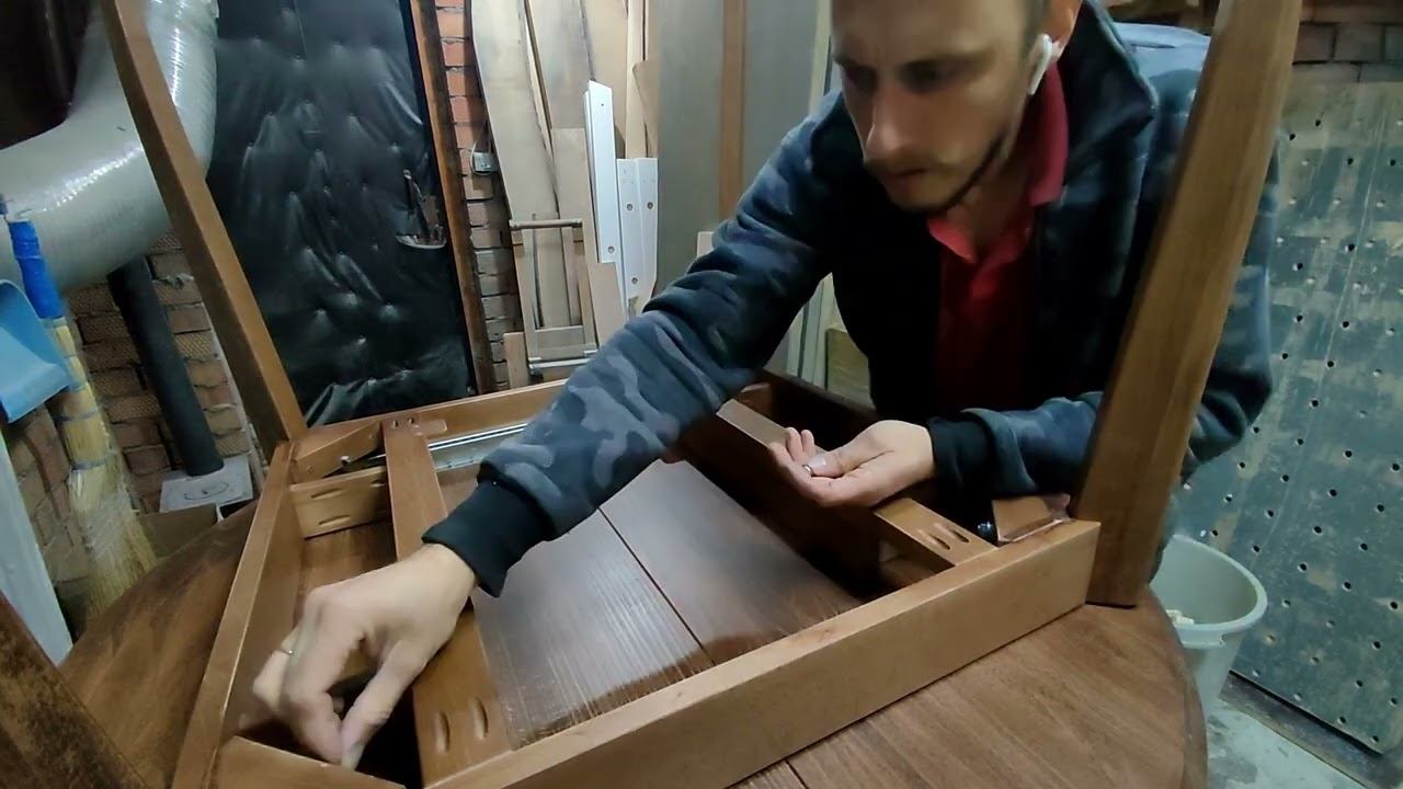 Обеденный стол из бука. смотреть онлайн