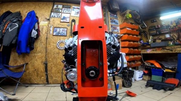 Трансформация мотора болотохода в Аэродвижитель . Моторы Max motor