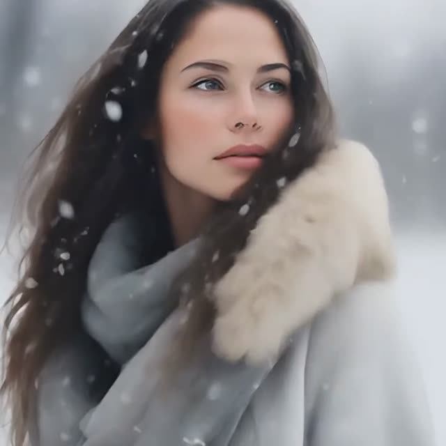 Песня Ей снежинка на волосы с неба упала