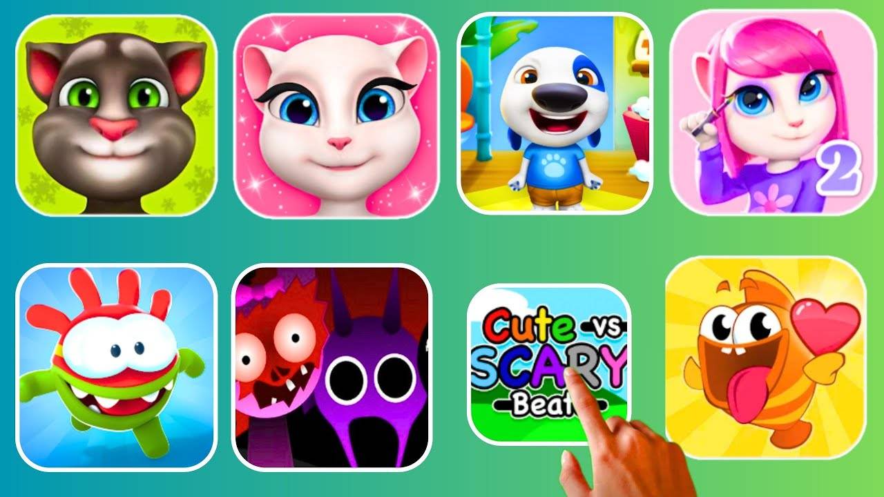 Sprunki Horror Game,Cute vs Scary Beats,My Tom,My Hank,Om Nom Run,My Angela 2,Fish Story,My Angela смотреть онлайн