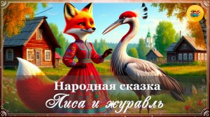 🦊 Лиса и журавль| Народная сказка | Аудиосказки для детей