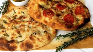 Вкусный хлеб Фокачча на пшеничной закваске