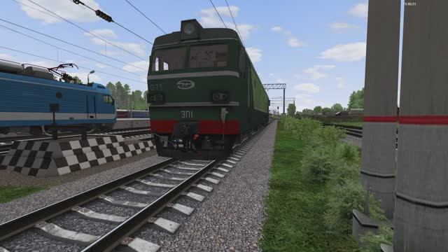 Мультиплеер RTrainSim MaDaDev 08.06.24. Ведем пассажирский поезд по маршруту Павловск.