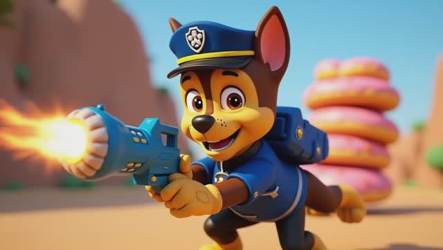 Щенячий патруль, Скай, Маршал, Эверест, Гончик, Крепышь и Зума стали солдатами. Песенка для детей смотреть онлайн