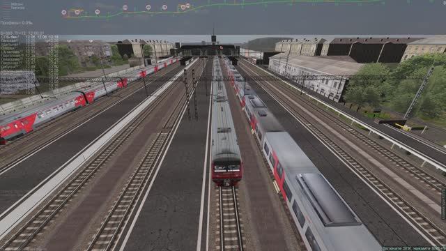 ZDSimulator | Маршрут СПБ-Выборг | Сценарий пригородного электропоезда 6137 СПБ-Рощино.