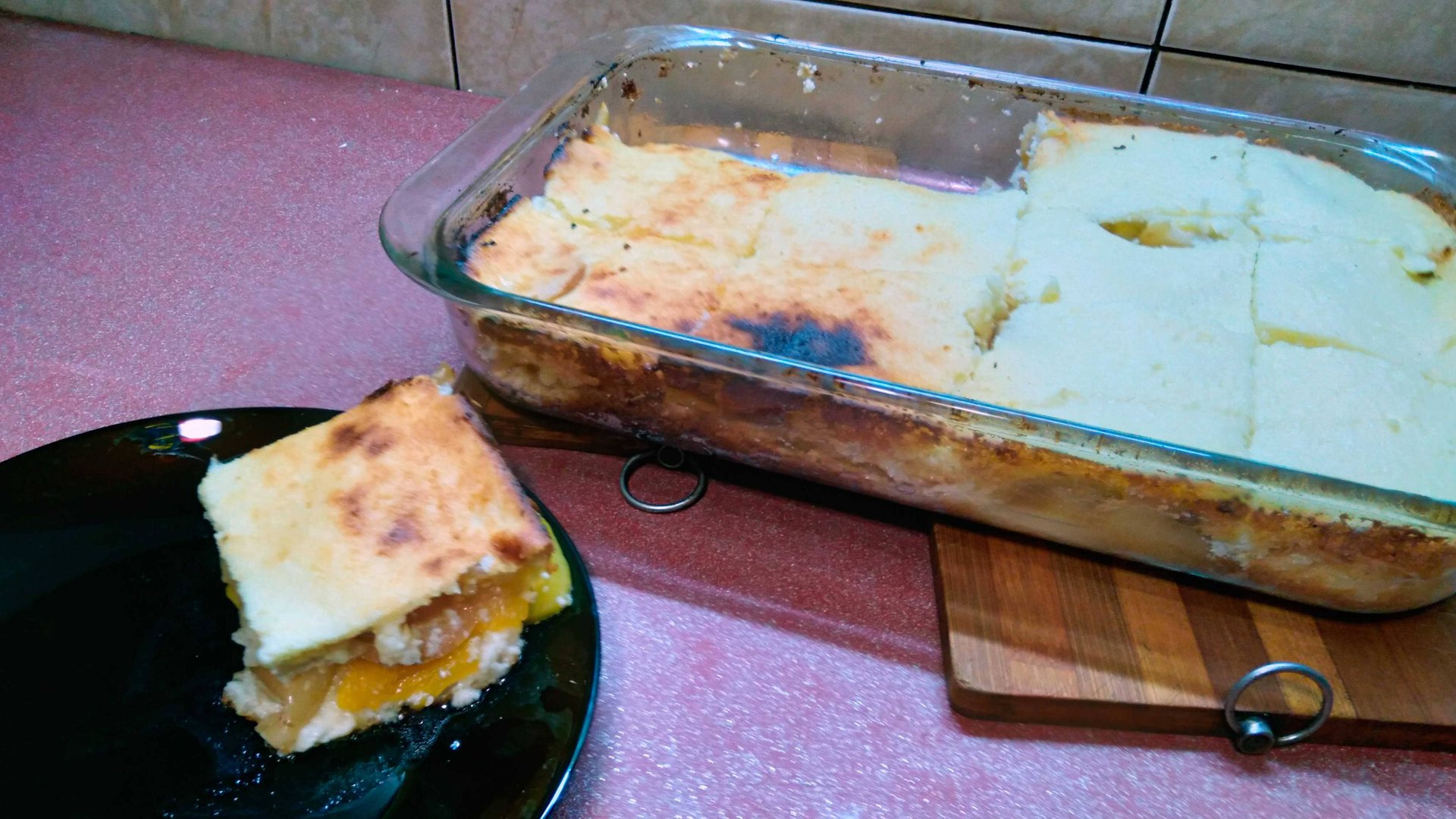 Творожная запеканка с тыквой и яблоками смотреть онлайн