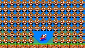 Супер Марио Брукс, где враги размножаются каждый прыжок Марио!