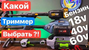 Время БЕНЗИНА ушло? Аккумуляторный Бензиновый. Сравнение триммеров Senix EGO CAT Champion FinePower