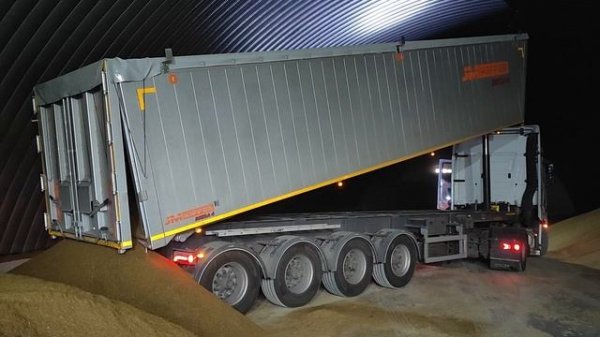 JM Kipper MEGA 4 Кузов 55 м3 Ювелирная выгрузка рапсового шрота Самосвальный алюминиевый полуприцеп