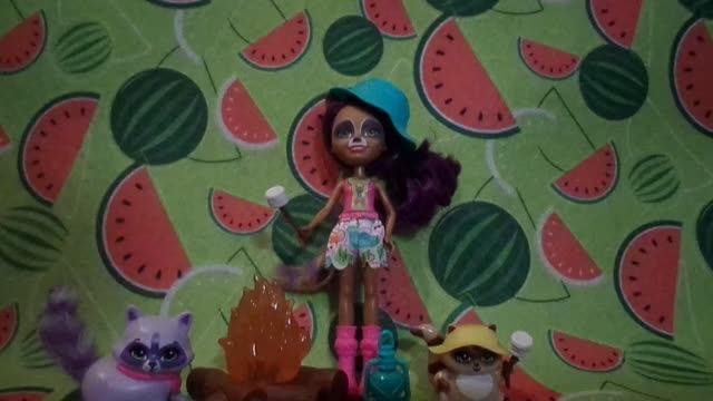 Обзор на куклу Энчантималс*Райлин Еноти и её зверюшки Еноты-Enchantimals*Raelin Racoon